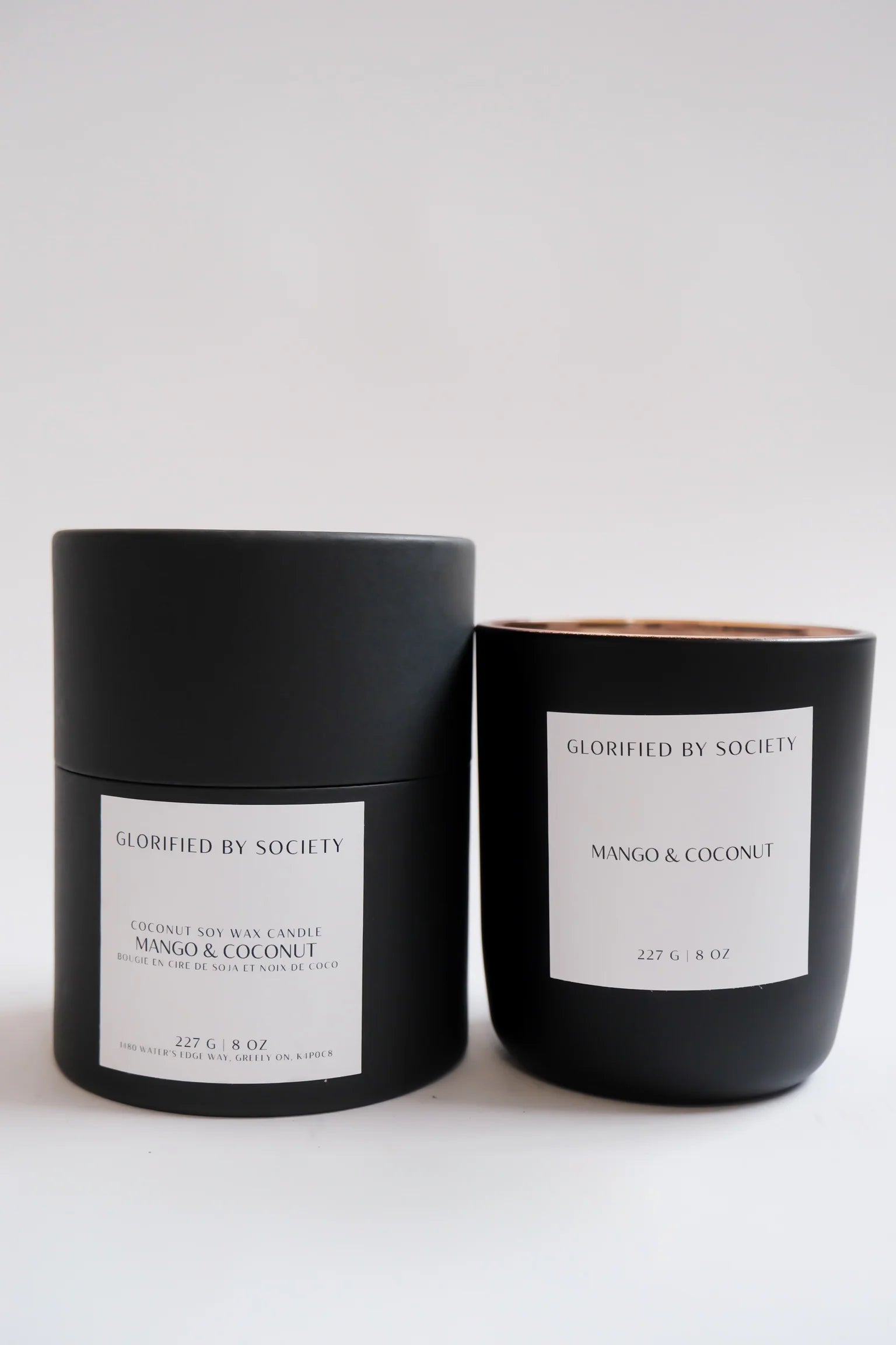 Hand-poured coconut soy candles with non-toxic fragrances, offering a clean, long-lasting burn. Available in 6 exotic aromas and seasonal scents, each candle comes in a reusable black matte jar with a 50-60 hour burn time, perfect for creating a cozy atmosphere or gifting.