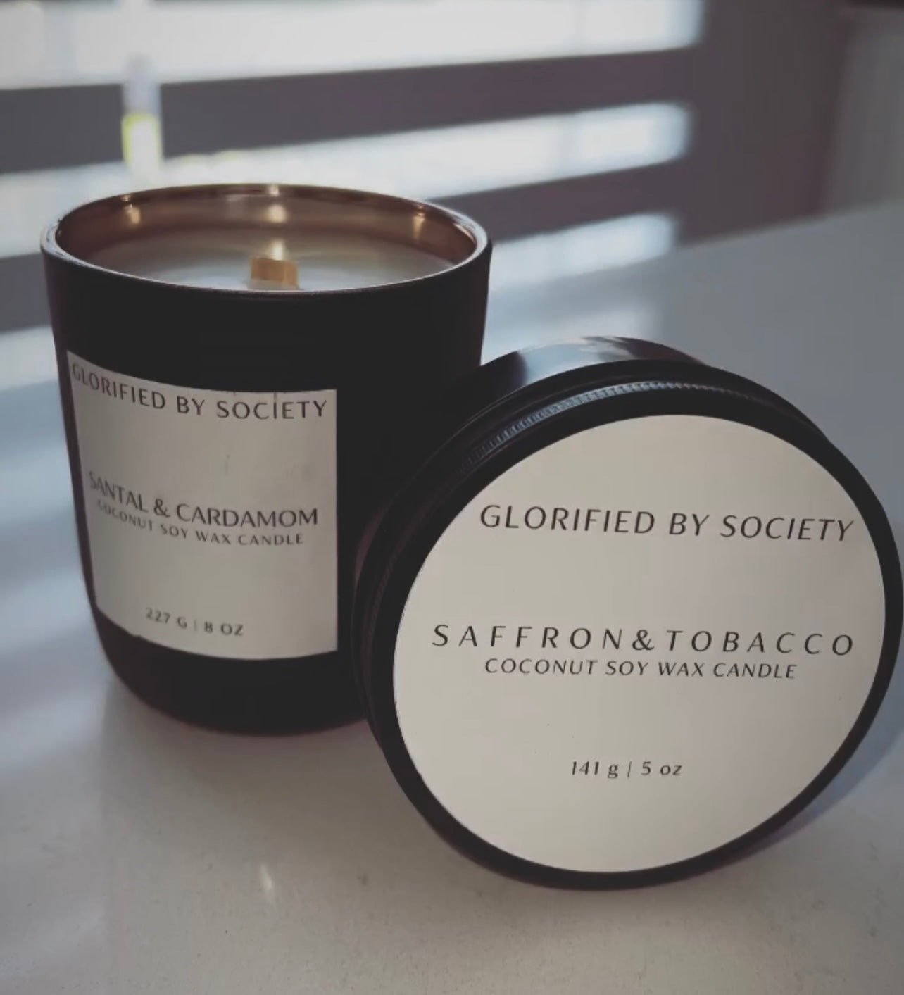 Hand-poured coconut soy wax candles in 3.5 oz tins, featuring 6 exotic aromas and seasonal scents. Offering a 15-20 hour burn time, these portable luxury candles are perfect for creating a cozy atmosphere anywhere. Ideal for gifting or personal indulgence.