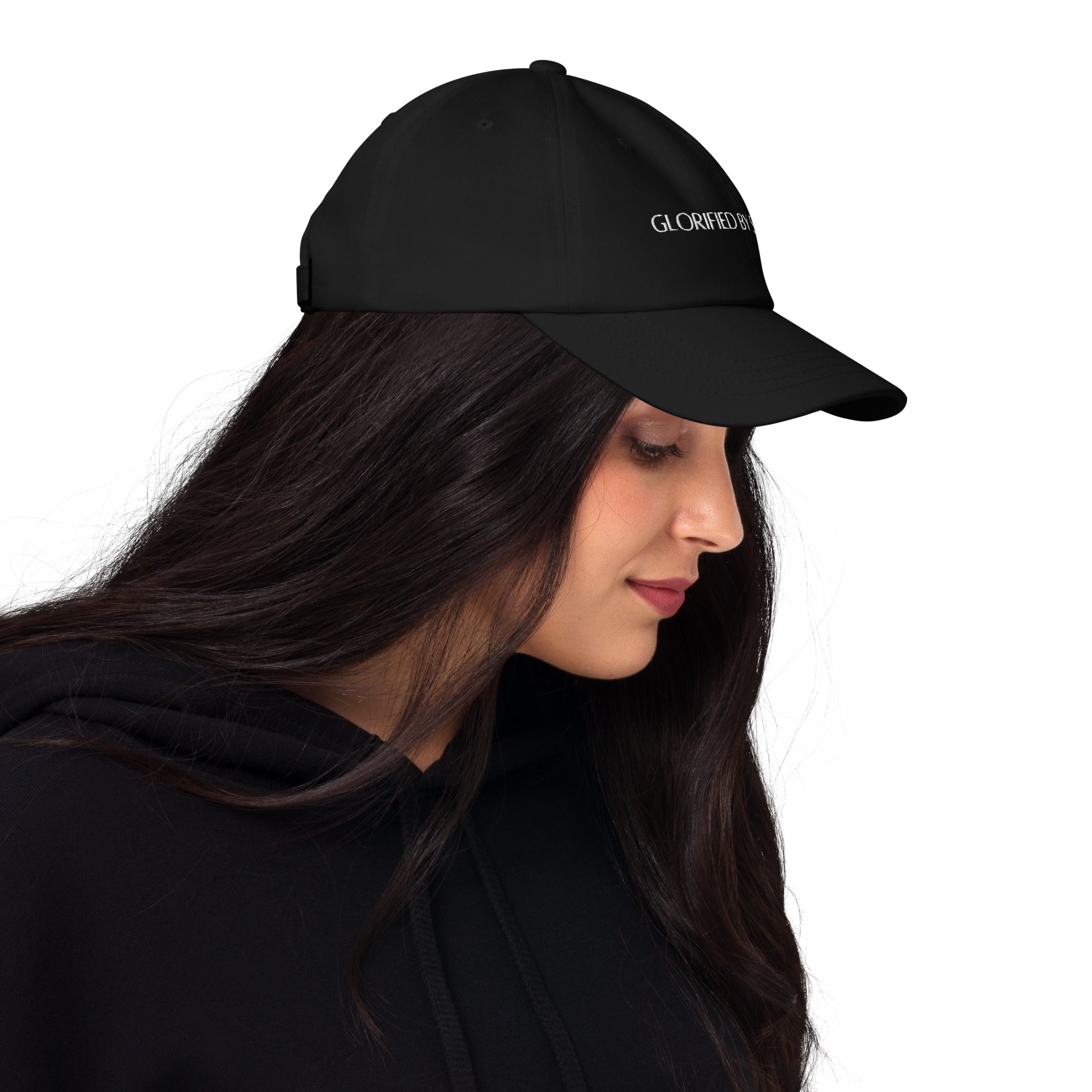 Unstructured dad hat made of 100% chino cotton twill with an adjustable strap, 6 embroidered eyelets, and a low-profile design for a comfortable, stylish fit.