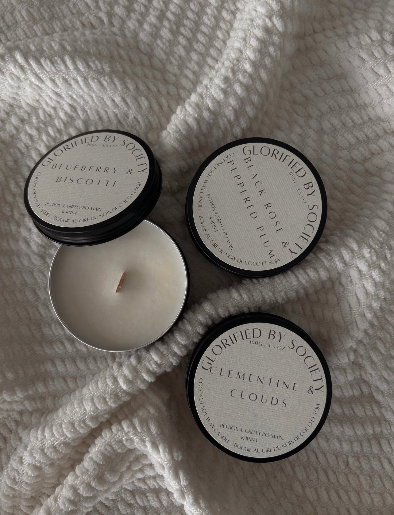 Puff Luxury Candle with Clouds and Powder