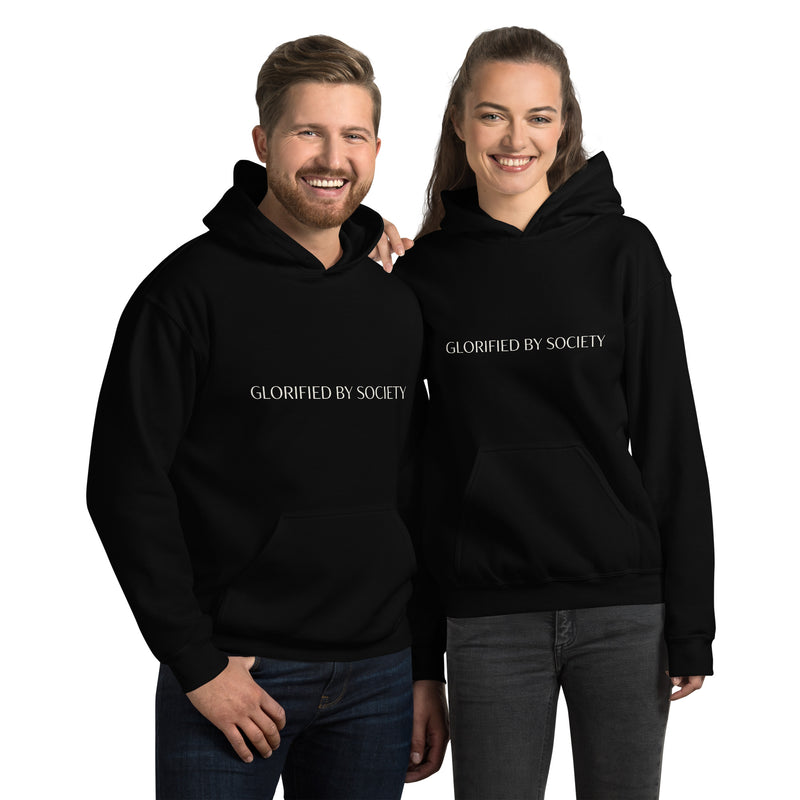 Unisex cozy hoodie made of 50% cotton and 50% polyester with a soft feel, double-lined hood, front pouch pocket, and rib-knit cuffs for warmth and style.